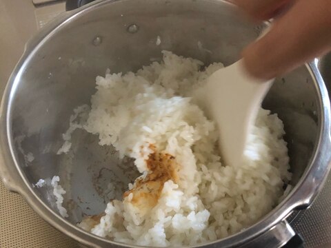 圧力鍋でもっちりご飯